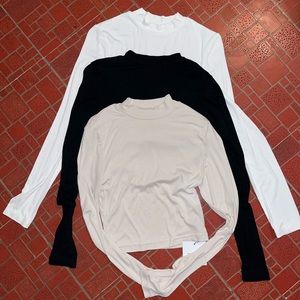 SHEIN cropped short turtleneck tops